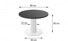 SOLO MINI 80 round coffee table